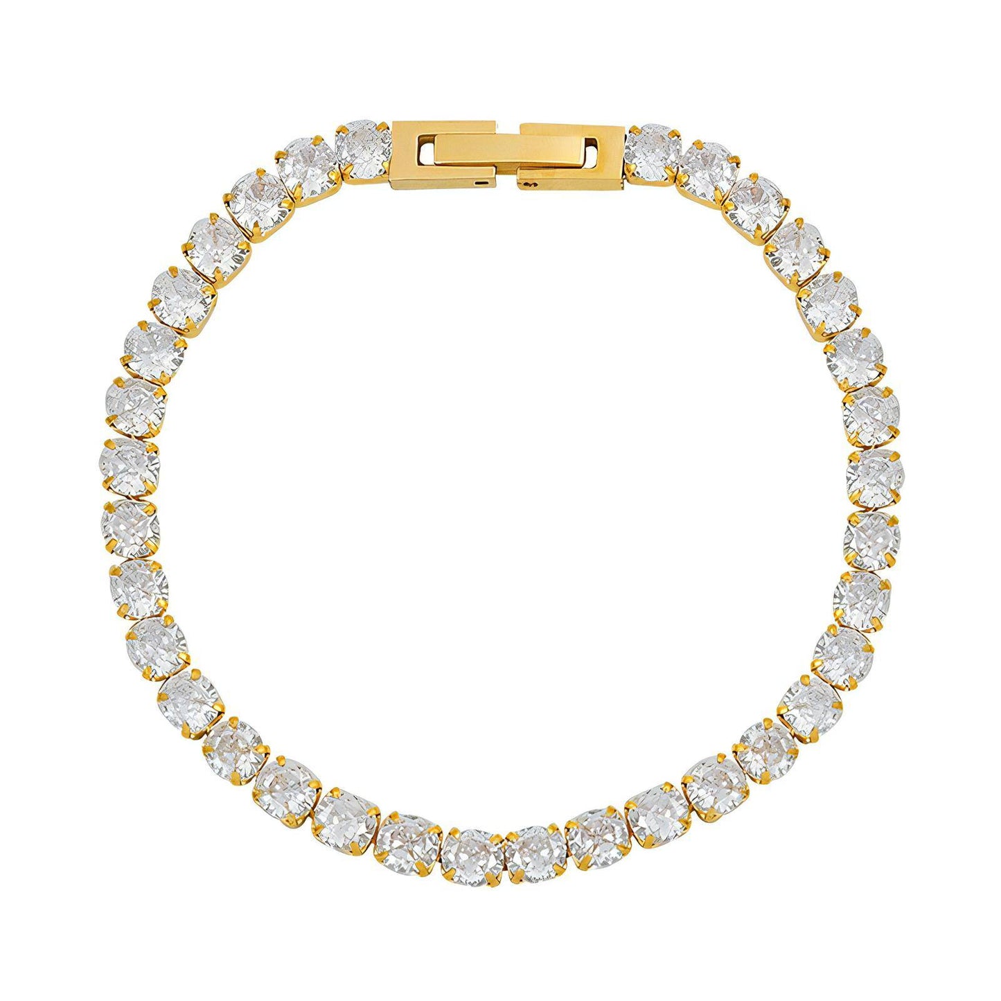 18K gold plated Stainless steel Tennis bracelet
