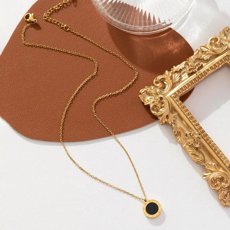 Casual Elegant Classic Style Roman Numeral Necklace