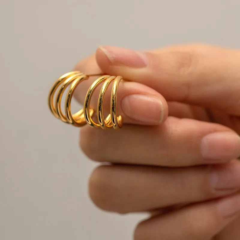 C Shape ear studs