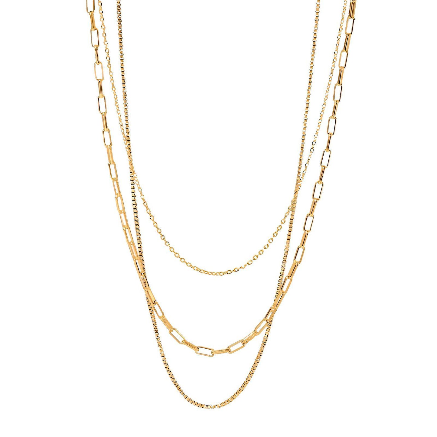 18K gold plated Stainless steel necklace, Intensity