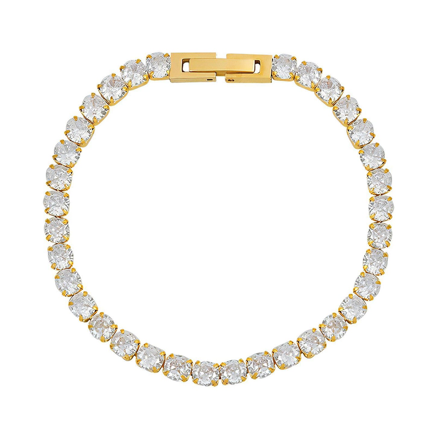 18K gold plated Stainless steel  Tennis bracelet