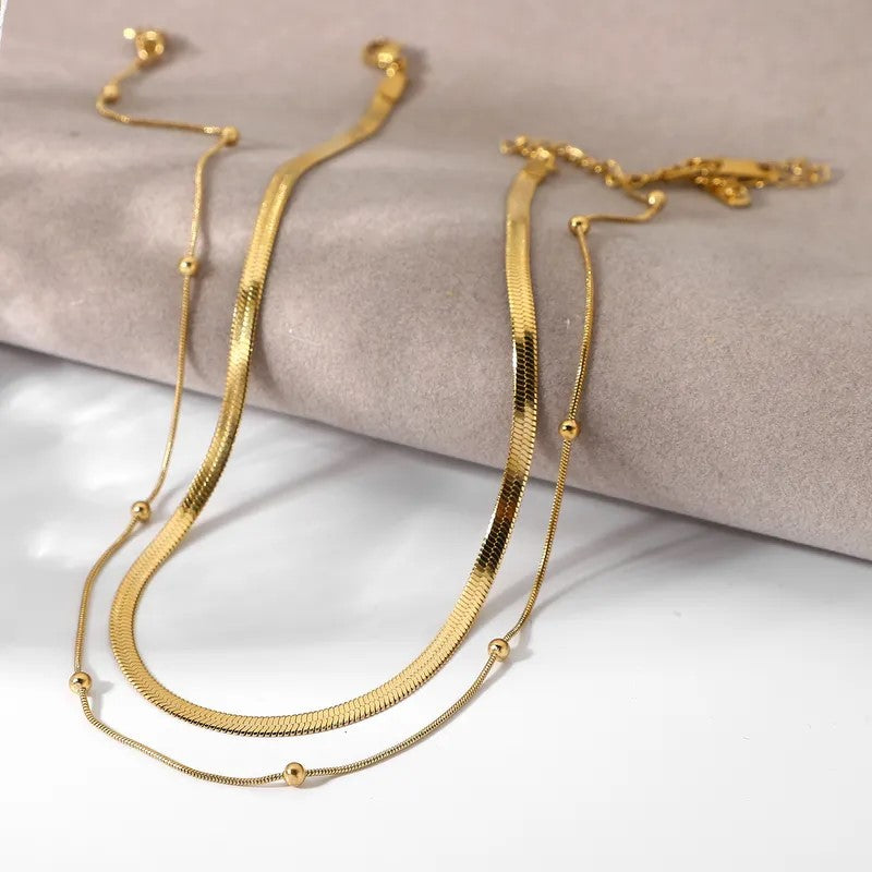 Style Casual Vintage Style Double necklaces