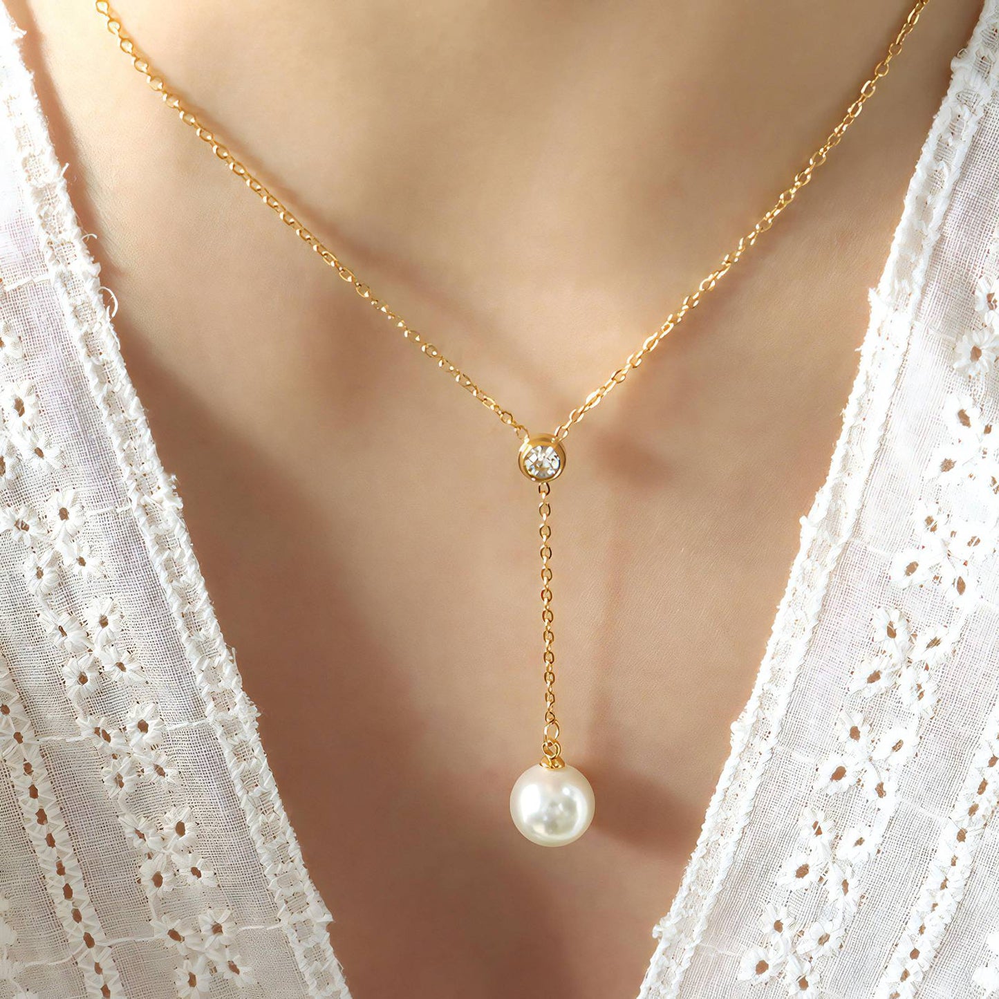 18K gold plated Stainless steel necklace, Intensity