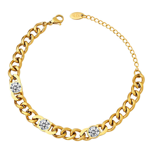 Endless zircon Strand Bracelet